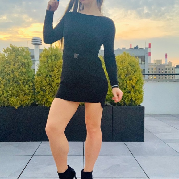 COS Wool Black Little Slim Skinny Bodycon Dress - Picture 12 of 16